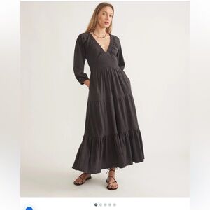 Marine layer Florence Vintage Slub Midi Dress size m NWT